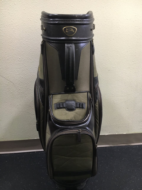 Load image into Gallery viewer, Burton Green Used Golf Cart Bag
