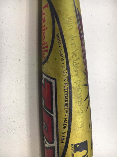 Louisville Slugger TPX Laser 29" 22 oz 2 3/4" Drop -7 Used Baseball Bat