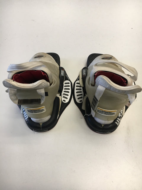 Load image into Gallery viewer, Liquid Force Ultra White Large Used Wakeboard Bindings
