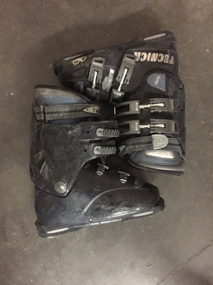 Load image into Gallery viewer, Technica Explosion Ultra Black Size 267 mm Used Downhill Ski Boots
