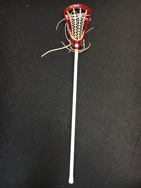 Load image into Gallery viewer, Used STX Women&#39;s Lacrosse White/Red 44&quot; Girl&#39;s Lacrosse Stick
