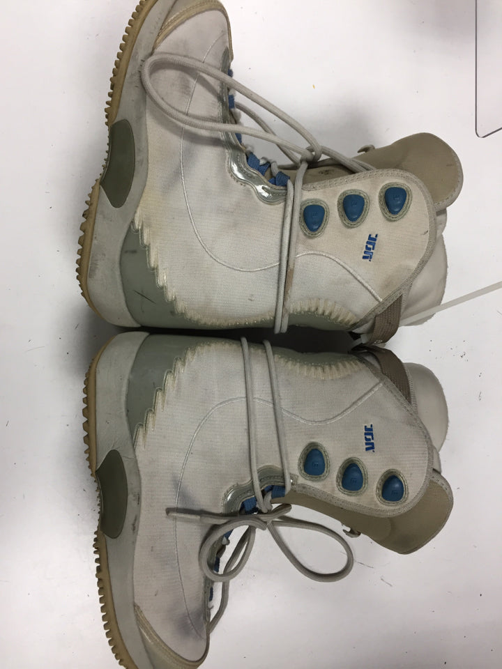 Load image into Gallery viewer, Burton Ion Beige/Blue Womens Size Specific 8 Used Snowboard Boots
