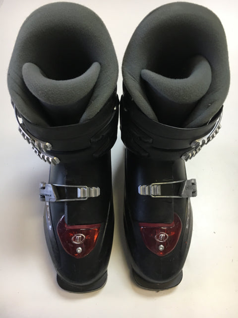 Load image into Gallery viewer, Used Tecnica RJ  Black/Red/Silver Size 6/24.0 Downhill Ski Boots
