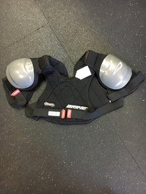 Brine Black Medium Used Lacrosse Shoulder Pads