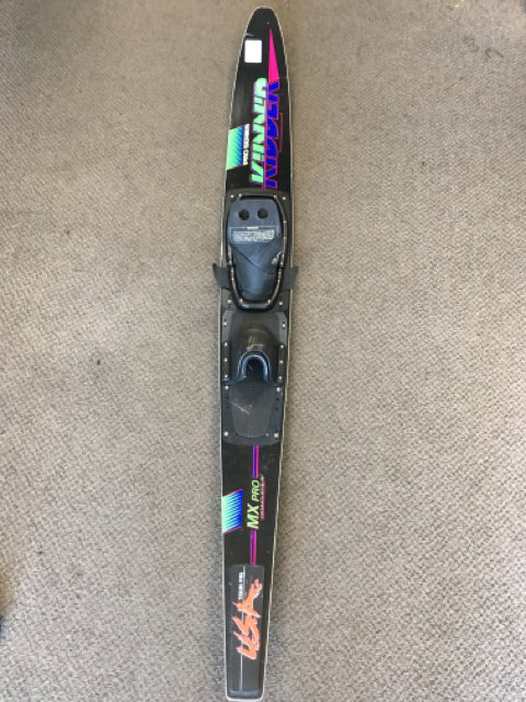 Load image into Gallery viewer, Kidder MX Pro Black Length 66&quot; Wiley Used Water Skis
