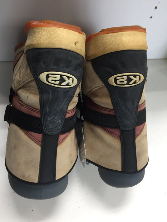 K2 Best Tan/Black Mens Size Specific 8 Used Snowboard Boots