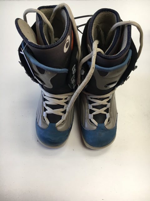 Used Raichle Dee Luxe Gray/Black/Blue Mens Size 9 Snowboard Boots