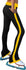 Chloe Noel P02 Black/Gold Heel Cover Ladies Large Figure Skate Leggings