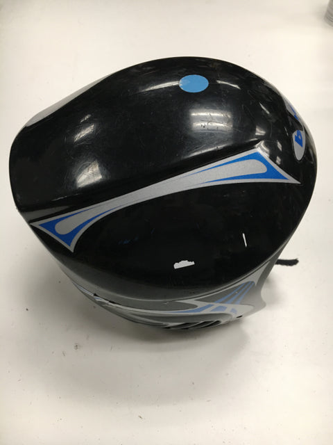 Load image into Gallery viewer, Used Boeri Black/Blue Youth Ski Helmet
