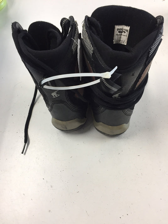 Snowjam Black Jr. Size Specific 4 Used Snowboard Boots