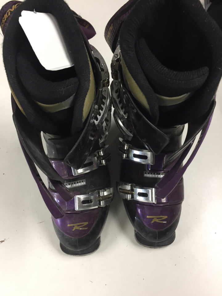 Load image into Gallery viewer, Rossignol Energy Purple Size 293mm Used Downhill Ski Boots
