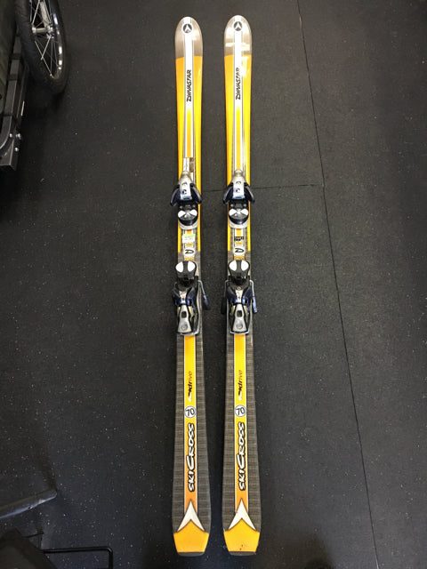 Load image into Gallery viewer, Used Dynastar SkiCross Orange/White Length 190cm Downhill Skis w/Bindings
