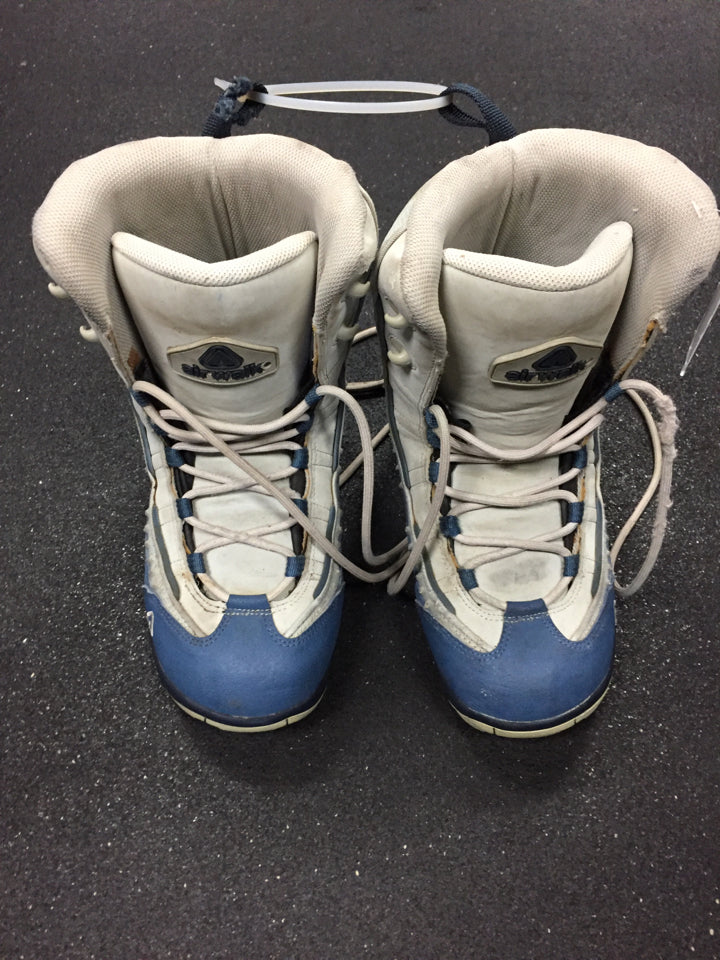 Load image into Gallery viewer, Airwalk grey/blue Womens Size 9 Used Snowboard Boots
