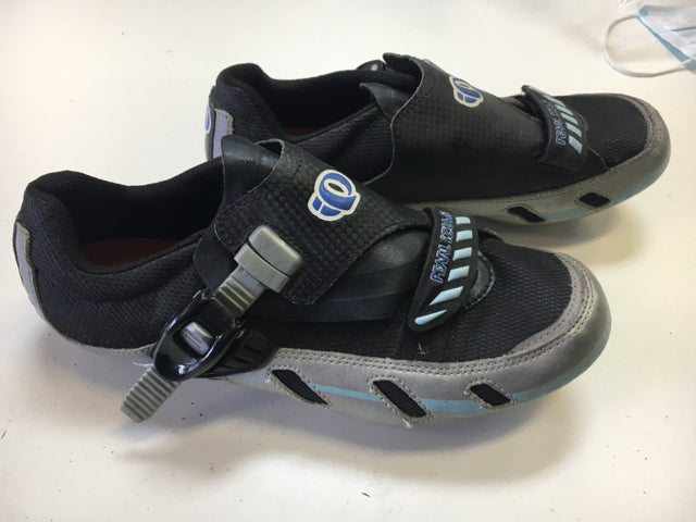 Load image into Gallery viewer, Used Pearl Izumi Black/BlueWomen&#39;s MTB Biking Shoes 41
