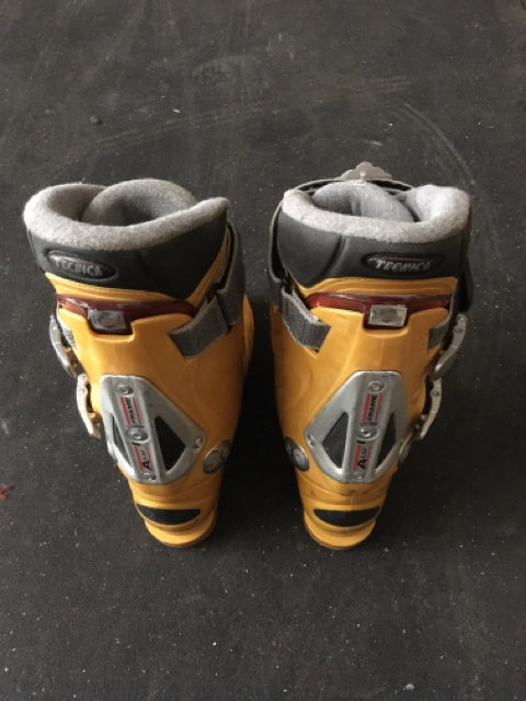 Tecnica 1con Yellow Size 312mm Used Downhill Ski Boots