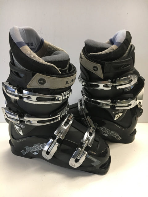 Load image into Gallery viewer, Lange V 8.0 Black Size 278mm Used Women&#39;s Downhill Ski Boots
