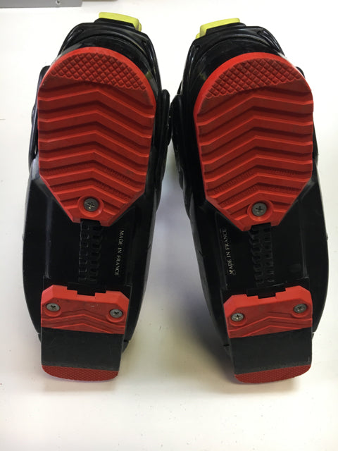 Load image into Gallery viewer, Used Salomon Team Black/Yellow/Red Size 24.5 Downhill Ski Boots
