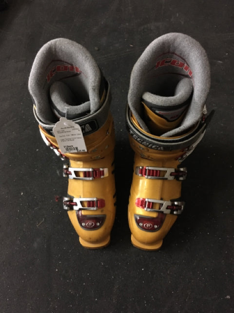 Load image into Gallery viewer, Tecnica 1con Yellow Size 312mm Used Downhill Ski Boots
