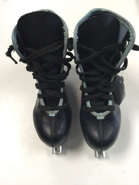 Load image into Gallery viewer, Used American Little Rocket Double Runner Youth 12 Figure Skates
