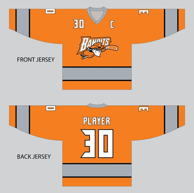 Bandits Orange Sublimation Hockey Jersey