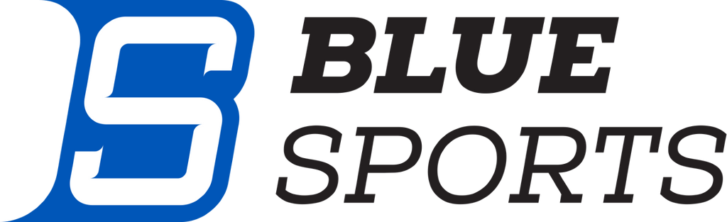 Blue Sports Titanium Waxed Black Hockey Laces