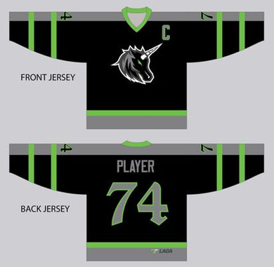 Horned Broncos Sublimation Hockey Jersey