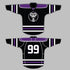Gorillas Purple/Black Sublimation Hockey Jersey