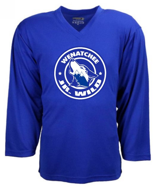 Wenatchee Jr Wild Royal Practice Hockey Jersey