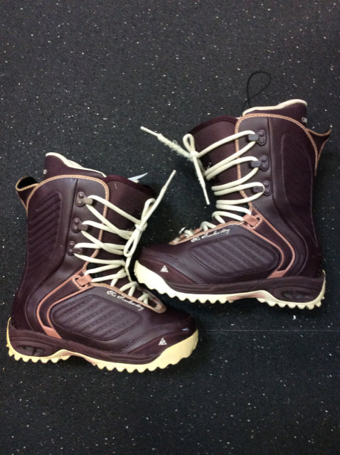 Load image into Gallery viewer, K2 Luna Maroon Womens Size 6 Used Snowboard Boots
