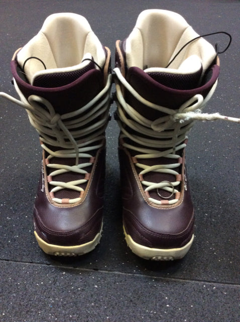 Load image into Gallery viewer, K2 Luna Maroon Womens Size 6 Used Snowboard Boots
