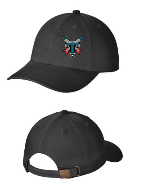 Load image into Gallery viewer, Tacoma Rockets Washed Denim Adjustable Nonstructured Cap
