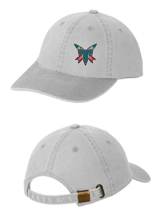 Load image into Gallery viewer, Tacoma Rockets Washed Denim Adjustable Nonstructured Cap
