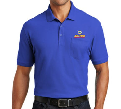 Napa Auto Classic Pique True Royal Pocketed Polo Shirt