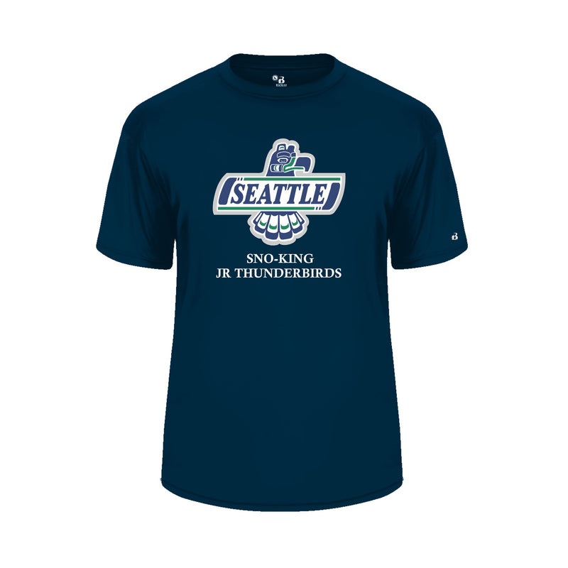 Load image into Gallery viewer, Sno-King Jr Tbirds Performance Short Sleeve Tee (Large Logo)
