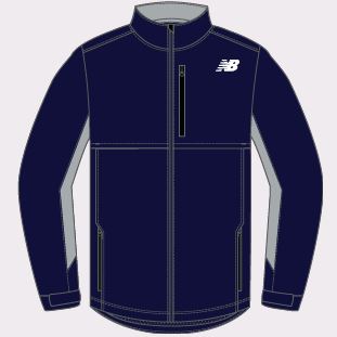 New Balance Navy Adult S New Warmup Track Jacket