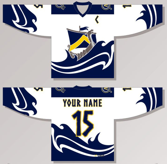 Northmen RHL White Hockey Jersey