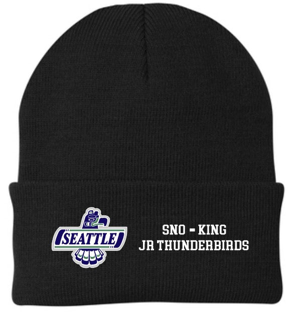 Load image into Gallery viewer, Sno-King Jr Thunderbirds Solid Knit Beanie
