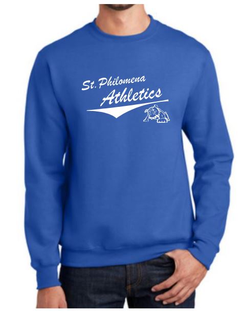 Load image into Gallery viewer, St. Philomena Cotton/Poly Fleece Crew Sweatshirt
