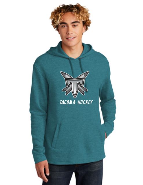 Tacoma Rockets Heathered Teal Unisex Adult Pullover Hoodie