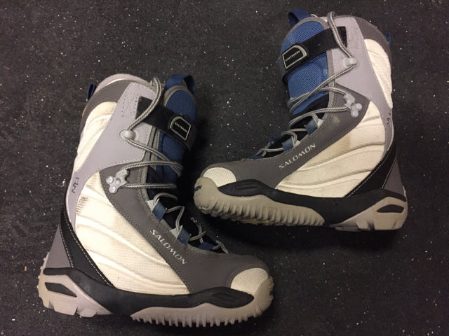 Load image into Gallery viewer, Used Salomon IVY grey/blue Womens 4.5 Snowboard Boots
