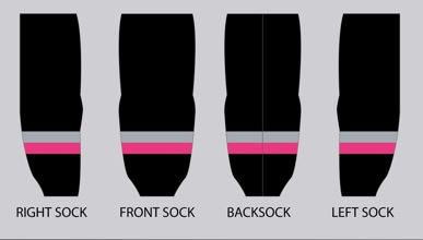 VooDoo Puckers Dark Sublimation Hockey Socks