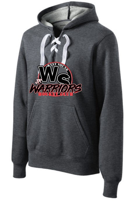 Load image into Gallery viewer, WSHC Adult Hockey Lace Hoodie
