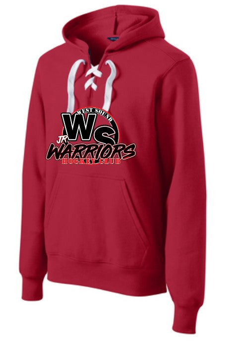 Load image into Gallery viewer, WSHC Adult Hockey Lace Hoodie
