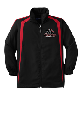 WSHC Sport-Tek Black/Red Warm Up Jacket