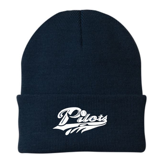 Pilots Softball New Navy Knit Beanie