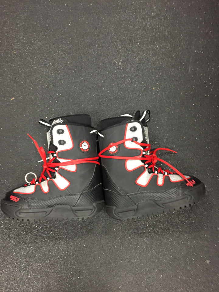 World Industries Black/Red Mens Size Specific 6 Used Snowboard Boots