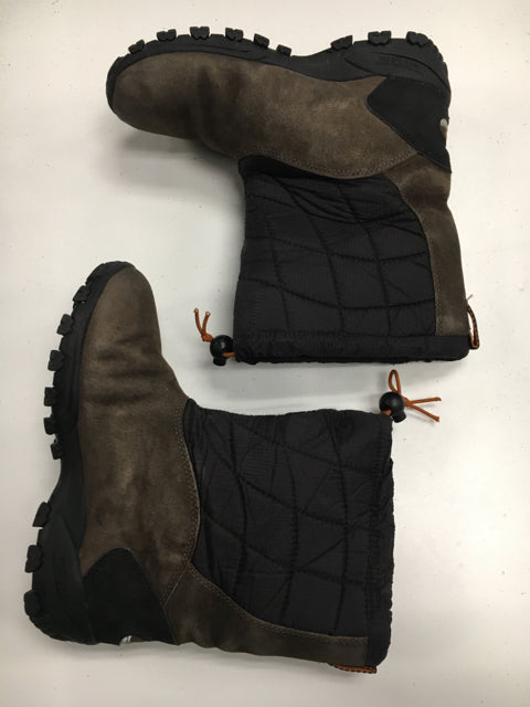 Load image into Gallery viewer, Used Merrell Brown/Black JR Size 4 Winter Boots
