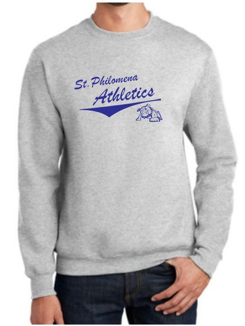 Load image into Gallery viewer, St. Philomena Cotton/Poly Fleece Crew Sweatshirt
