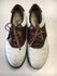 Reebok White/Brown Womens Size Specific 6.5 Used Golf Shoes