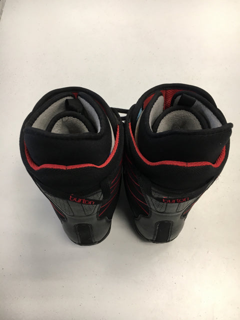 Burton MOTO Black/Red Womens Size 7 Used Snowboard Boots